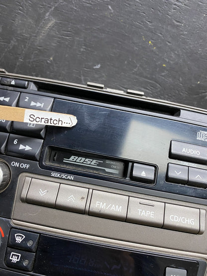 2000 to 2001 Infiniti i30 Bose Radio AM/FM Casette Climate Control W0002 DG1