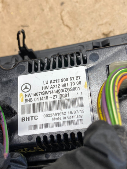 2010-2013 Mercedes W212 E350 E500 A/C Climate Control Panel ai2865 DG4