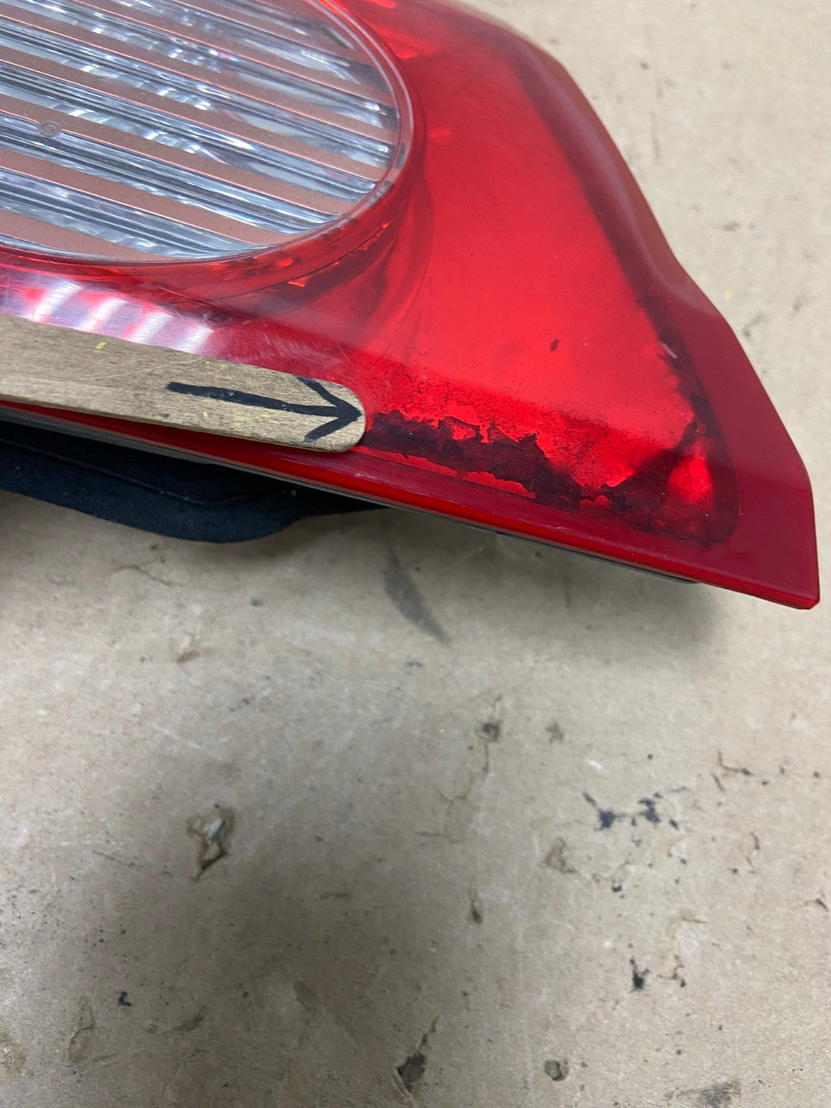 2006 - 2010 Toyota Sienna Left Driver Lh Side Inner Tail Light AG4158 LK4