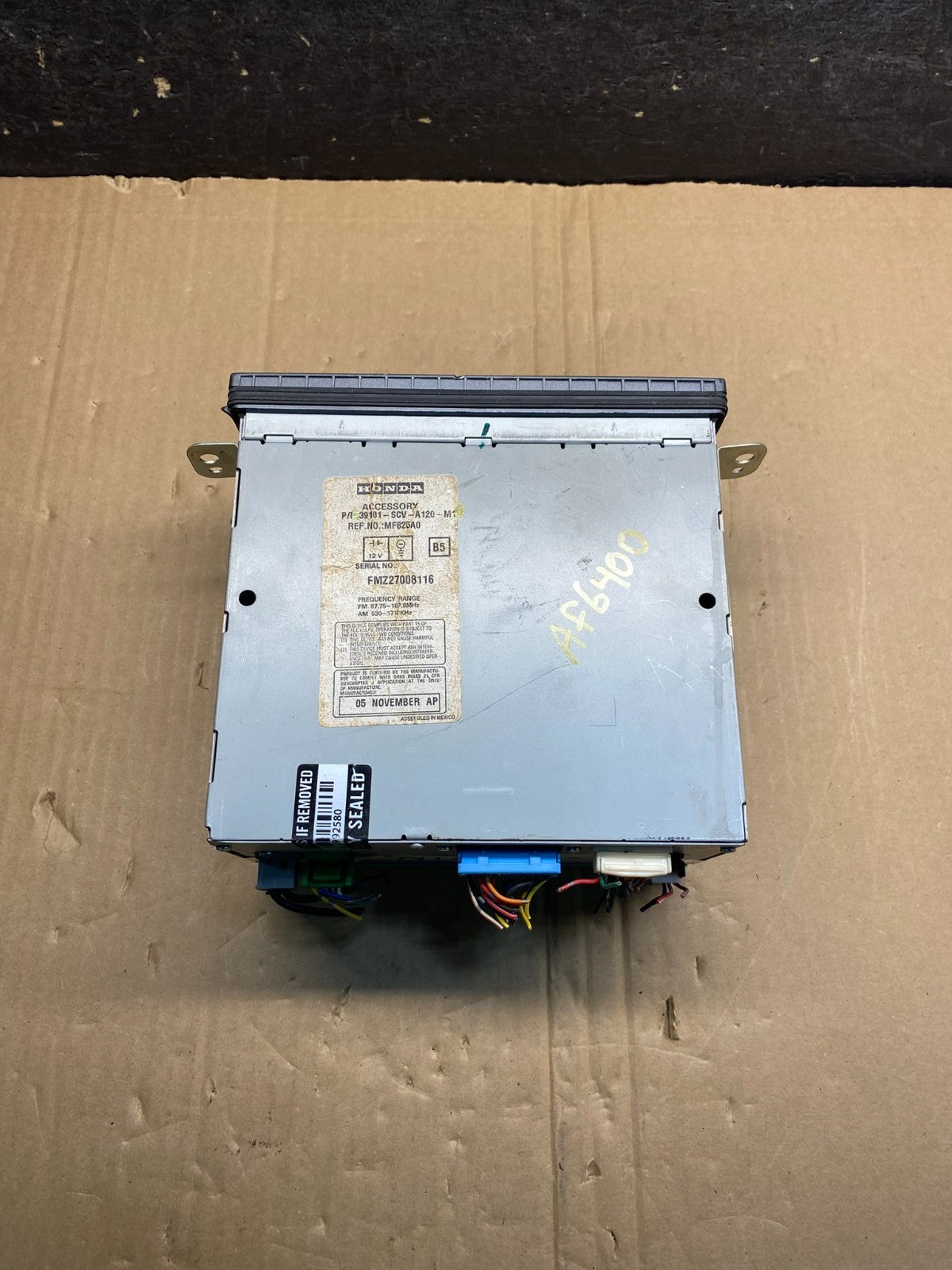 2003-2006 Honda Element Radio AM FM Stereo Cd Player AI0168 DG4