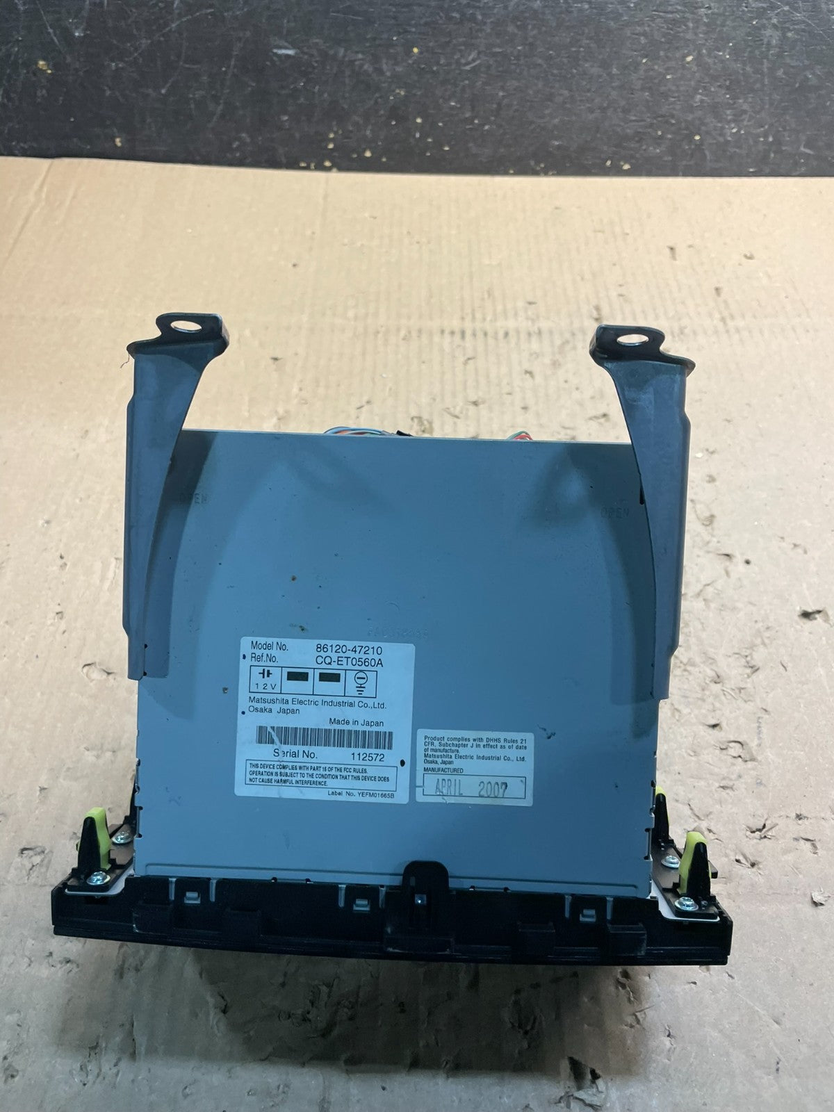 2006 to 2009 Toyota Prius OEM Radio AM/FM CD Player Oem U1503 DG4