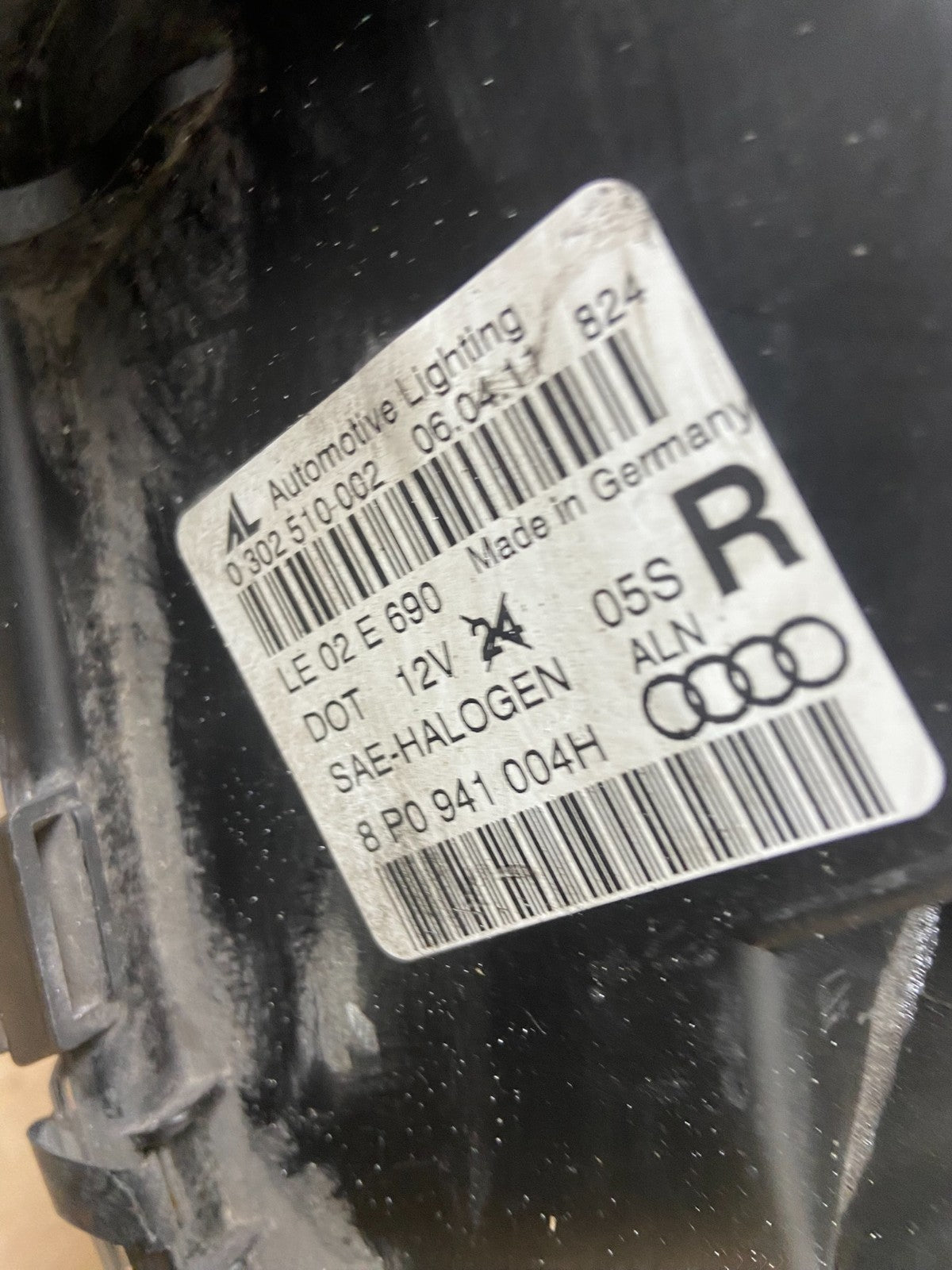 2005 to 2008 Audi A3 Right Passenger RH Side Halogen Headlight OEM AA1320 DW9