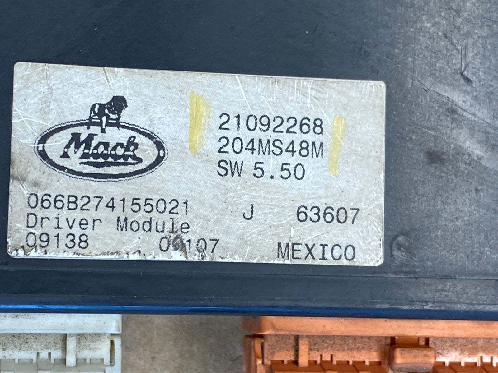 Mack Driver Module 204MS48M 21092268 OEM AB88074