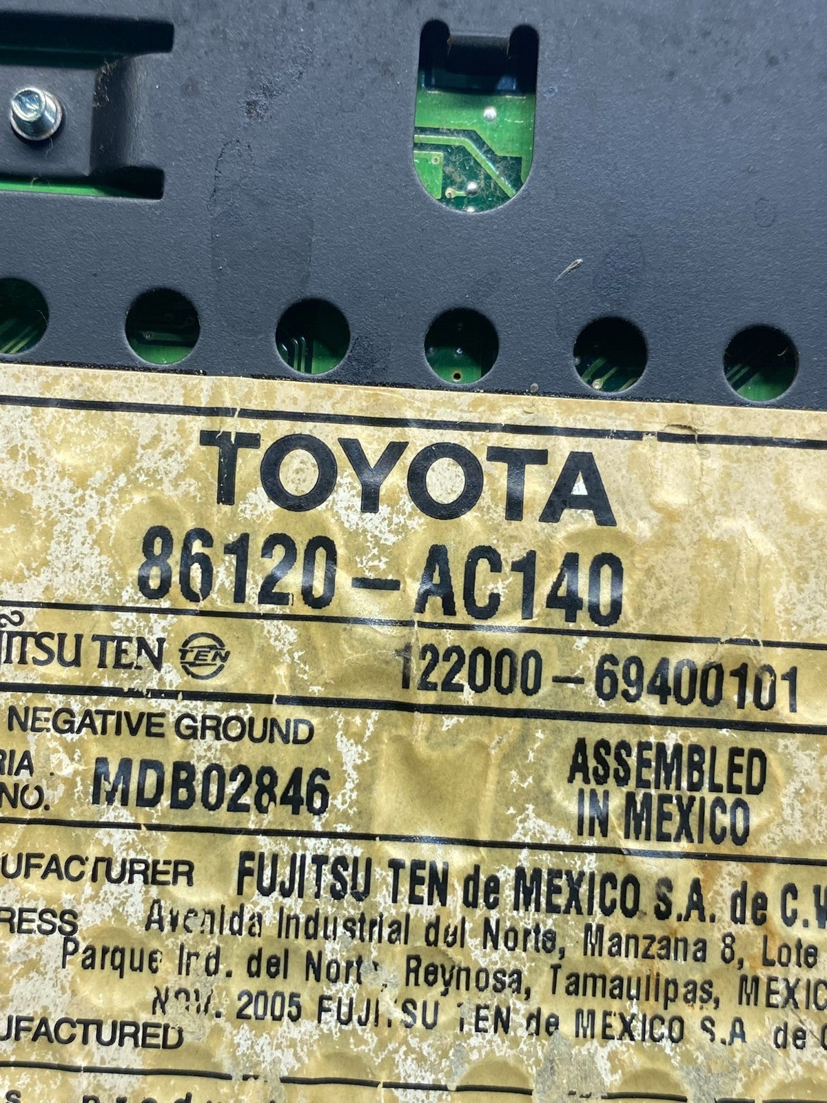 2005 2006 2007 Toyota Avalon AM FM CD Mp3 Radio Receiver ad1555 DG6