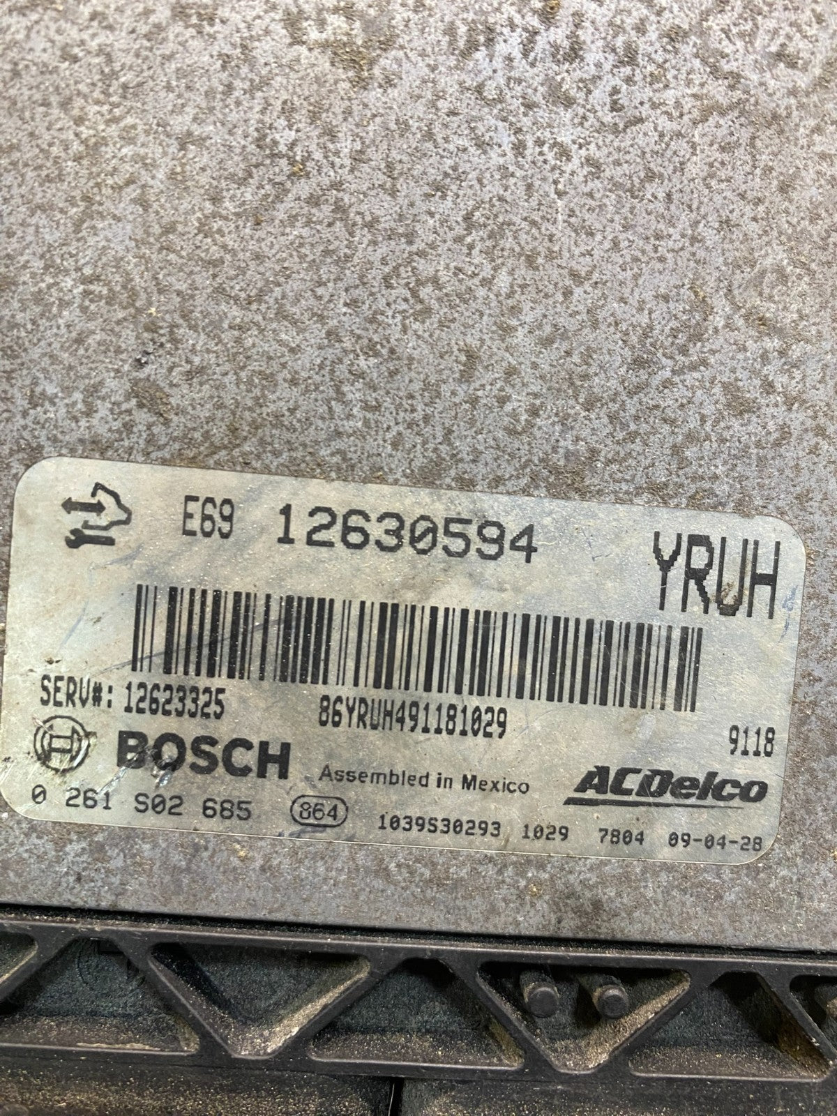 2008 2009 GMC Acadia Traverse Engine Control Unit Module ECM ECU AD4883 DG2