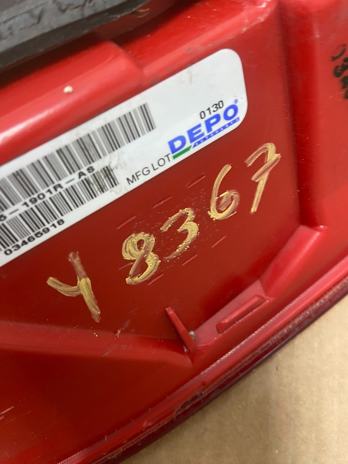 2007 to 2013 Infiniti G35 G37 Sedan Right Passenger Rh Tail Light DEPO Y8367 DW6