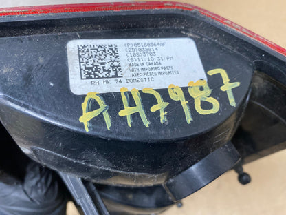 2008-2016 Jeep Patriot Right Passenger Rh Side Tail Light AH7987 LK6