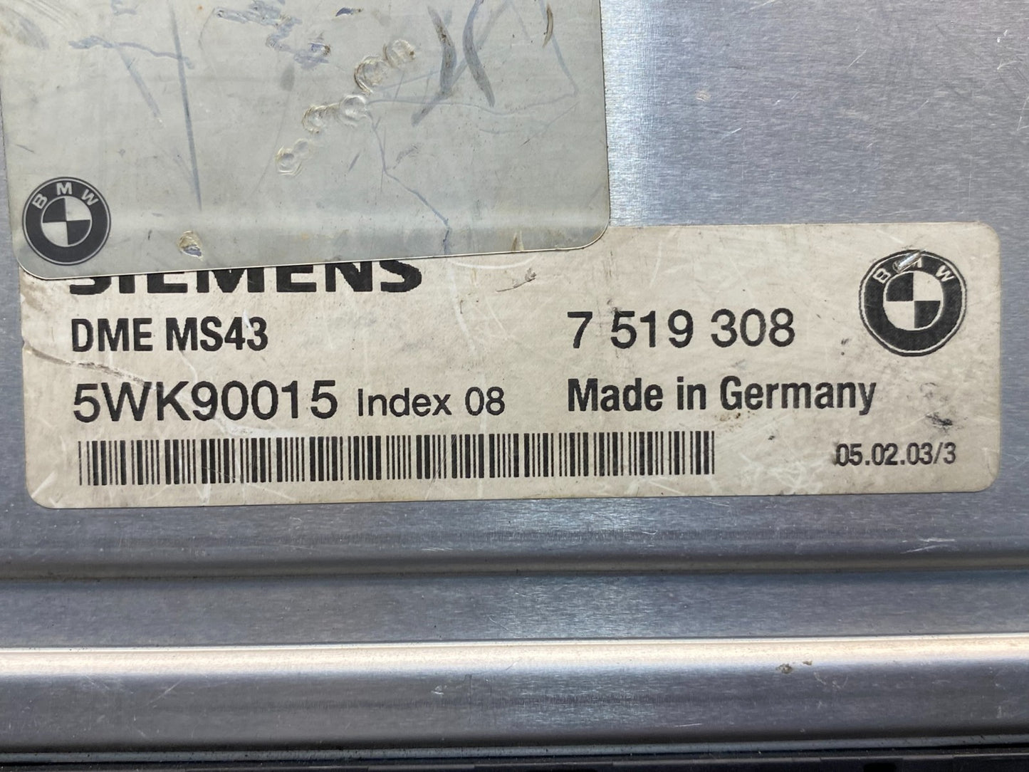 2003 to 2005 BMW X5 ECM ECU Engine Control Computer Module 7519308 ae0114 DG2