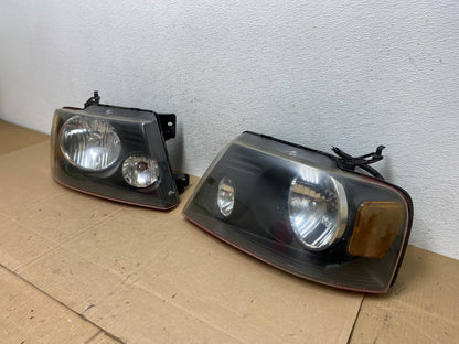 2004 to 2008 Ford F-150 F150 Left+Right Halogen Headlights AE5984 DW1