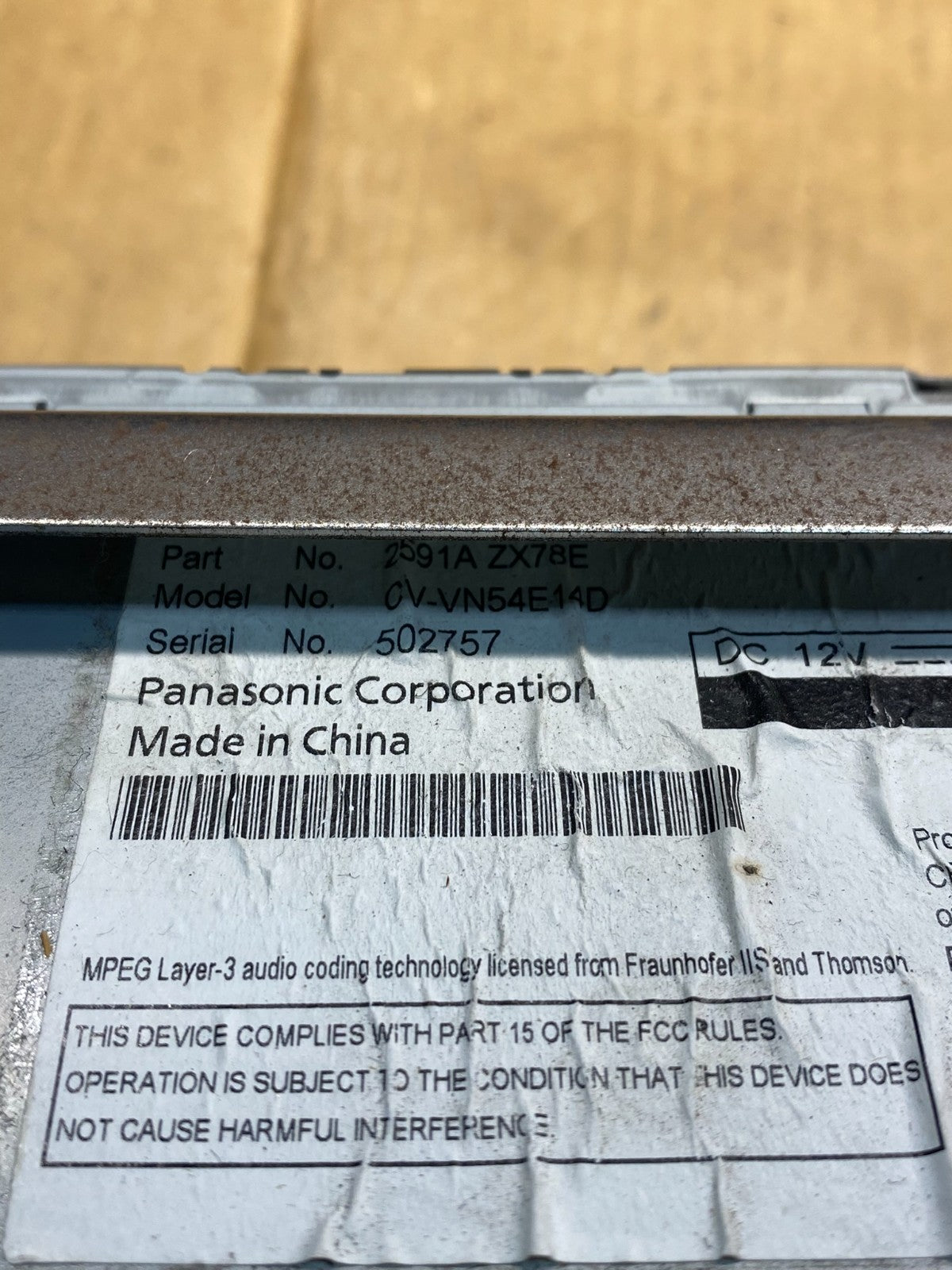 2010 - 2014 Nissan Murano Maxima M35 M37 BOSE Radio CD Navigation AD3590 DG6