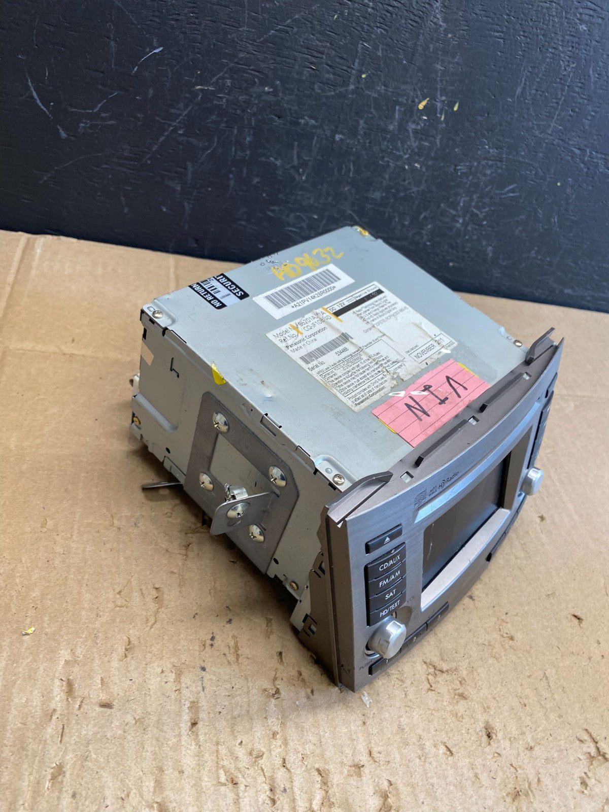 2012  Subaru Outback Radio AM/FM CD Player mp3 Audio ab9632 DG2