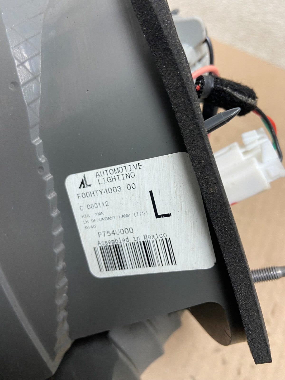 2011 2012 2013 Kia Sorento Left Driver Lh Inner Tail Light Oem Z3973 DW6