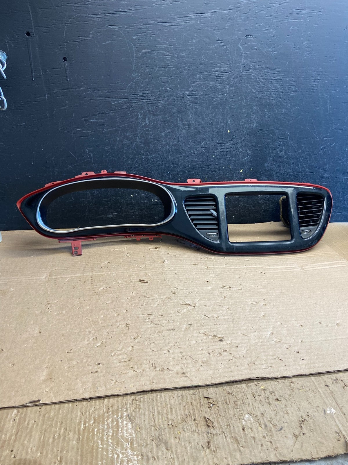 2013 - 2016 Dodge Dart Dash Speedometer Cluster Radio Trim Bezel Black AF2730 DG0