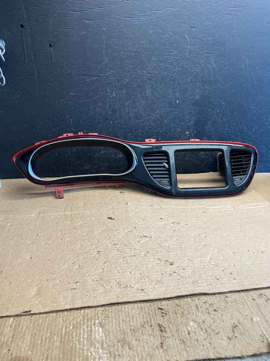 2013 - 2016 Dodge Dart Dash Speedometer Cluster Radio Trim Bezel Black AF2730 DG0