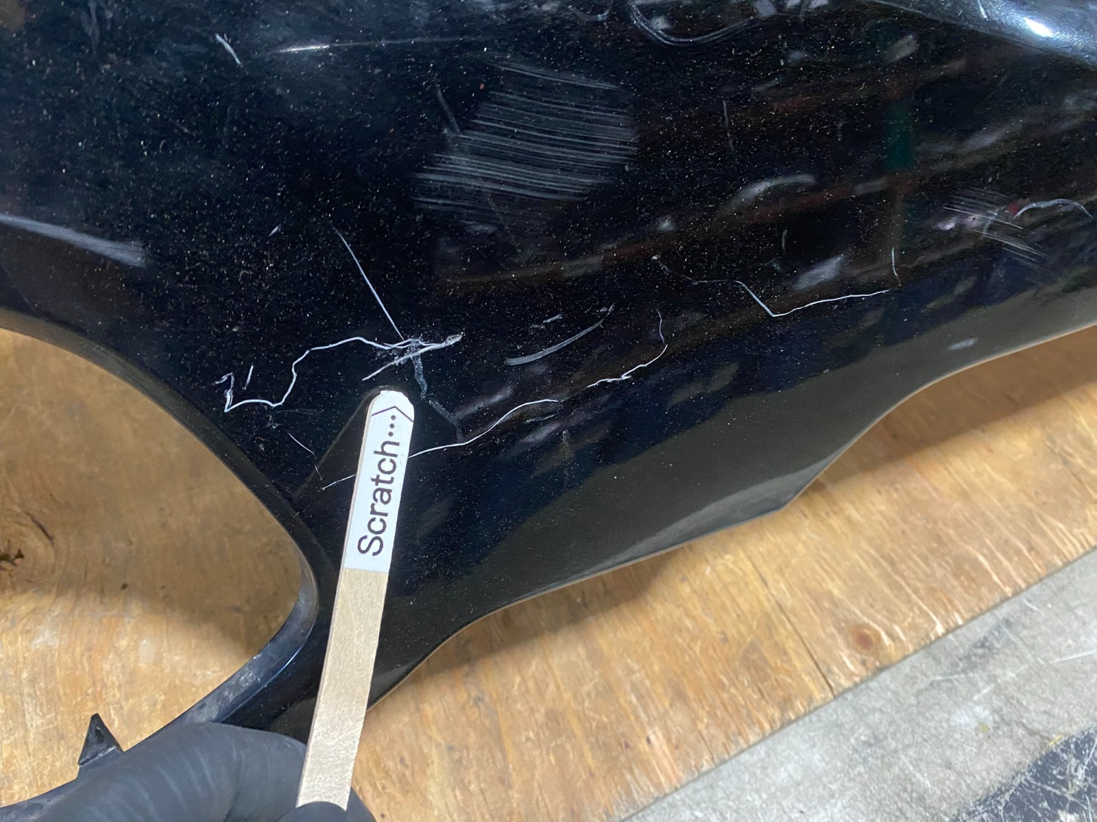 Damaged 2011 to 2013 Kia Sorento Front Upper Bumper Cover with Fog Light AA23863