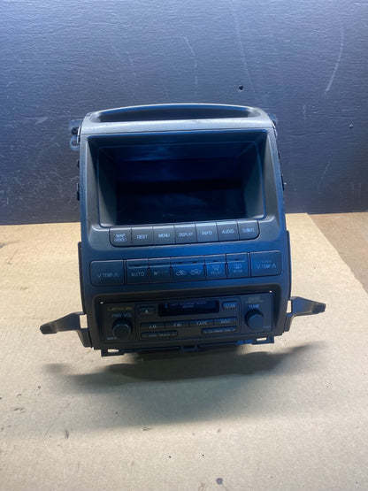 2004 to 2007 Lexus GX470 AM/FM Radio Tape CD Player Screen Display AC7068 DG0