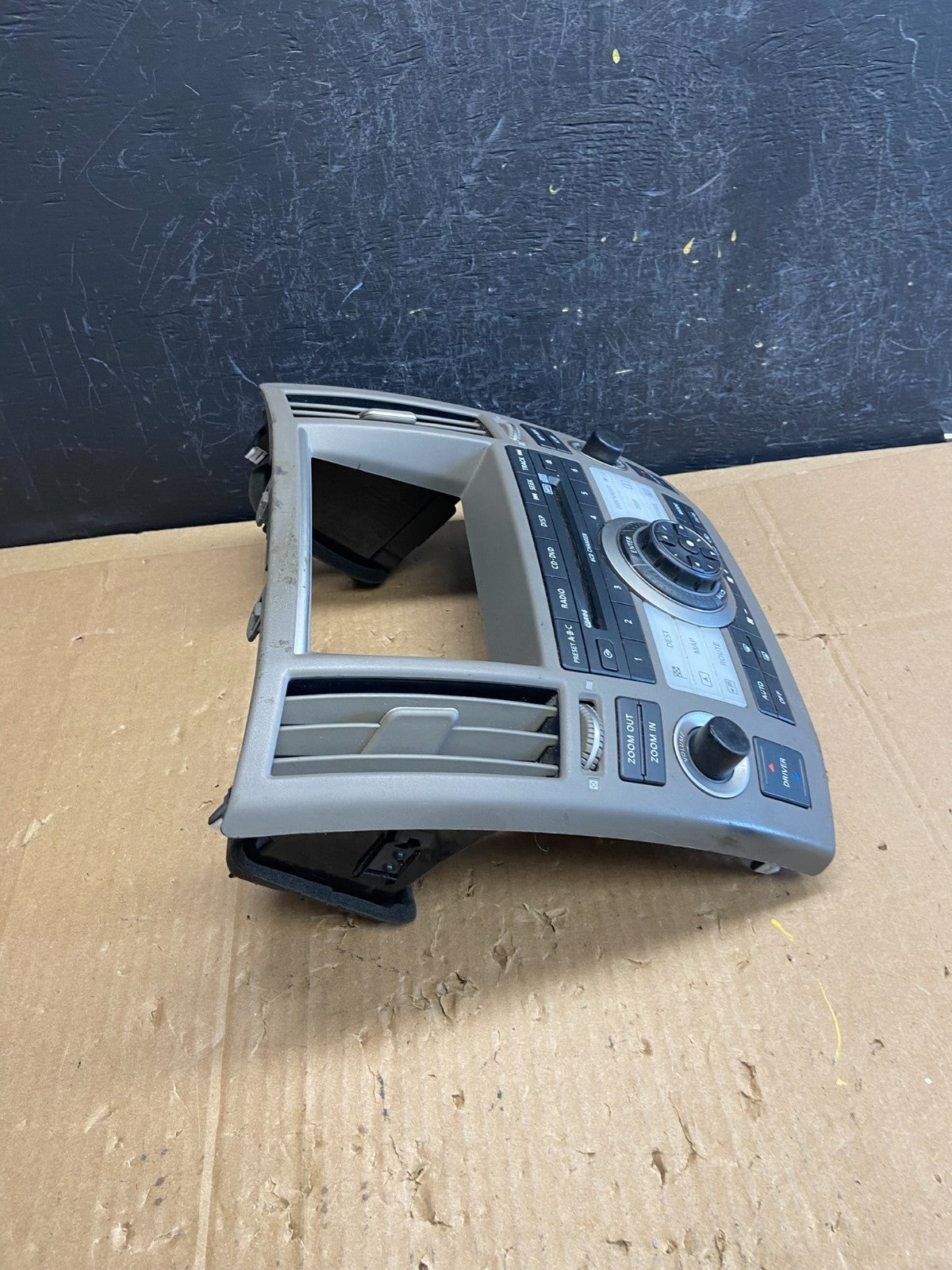 2006 to 2008 Infiniti FX35 FX45 Radio Console Trim Bezel Climate Control AD22541