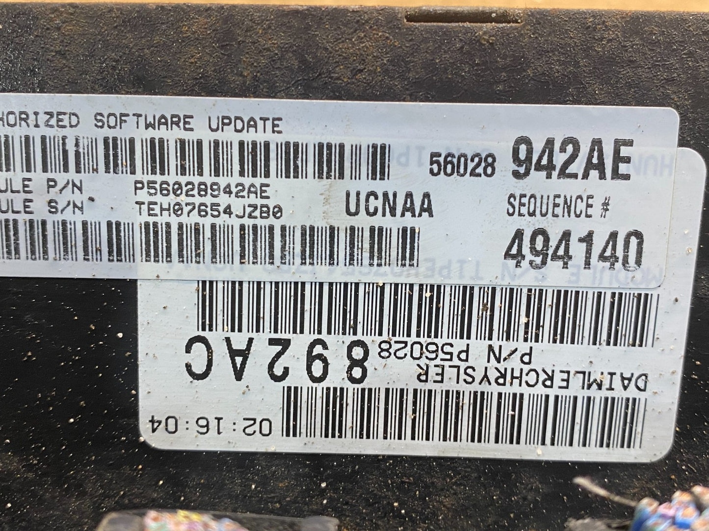 2005 Dodge Ram 1500 Engine Computer 4.7L V8 ECM ECU AF7693 DG2