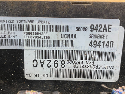 2005 Dodge Ram 1500 Engine Computer 4.7L V8 ECM ECU AF7693 DG2