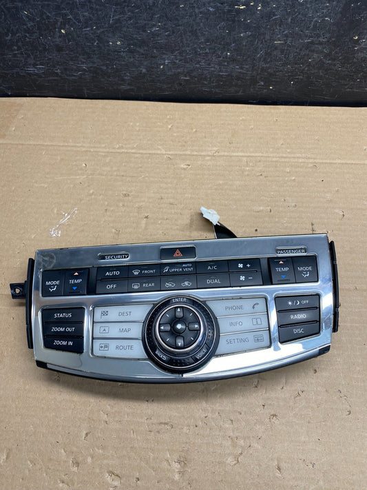 2007 Infiniti M35 Navigation Radio Climate Control 28395eh100 AG5270 DG0
