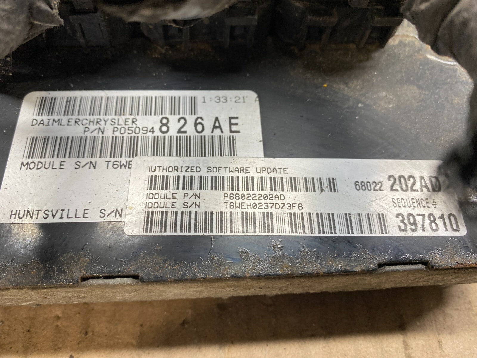 2007 Chrysler Pacifica 4.0L Engine Control ECU ECM EBX Module C8292 DG13