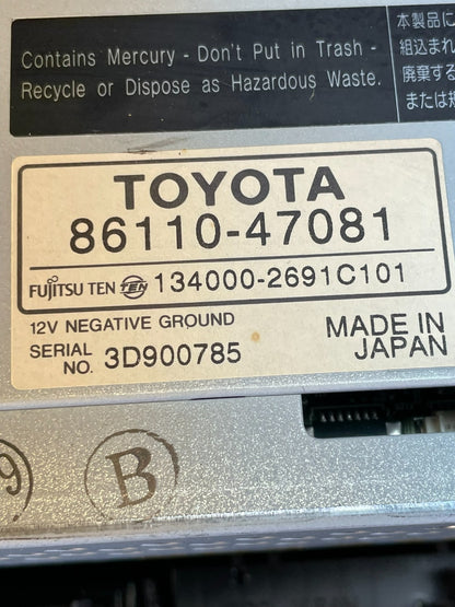 2004 to 2005 Toyota Prius Radio Stereo Receiver Screen Display AD5937 DG8