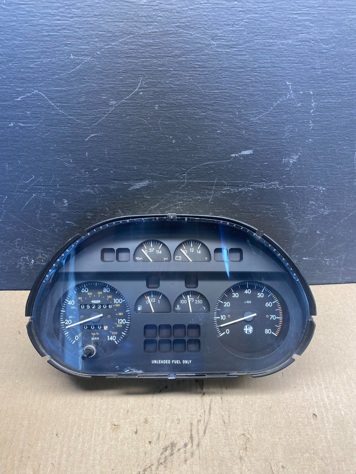1986 1994 Alfa Romeo Spider Gauge Cluster Surround Dash Bezel Pod Housing Ac89250