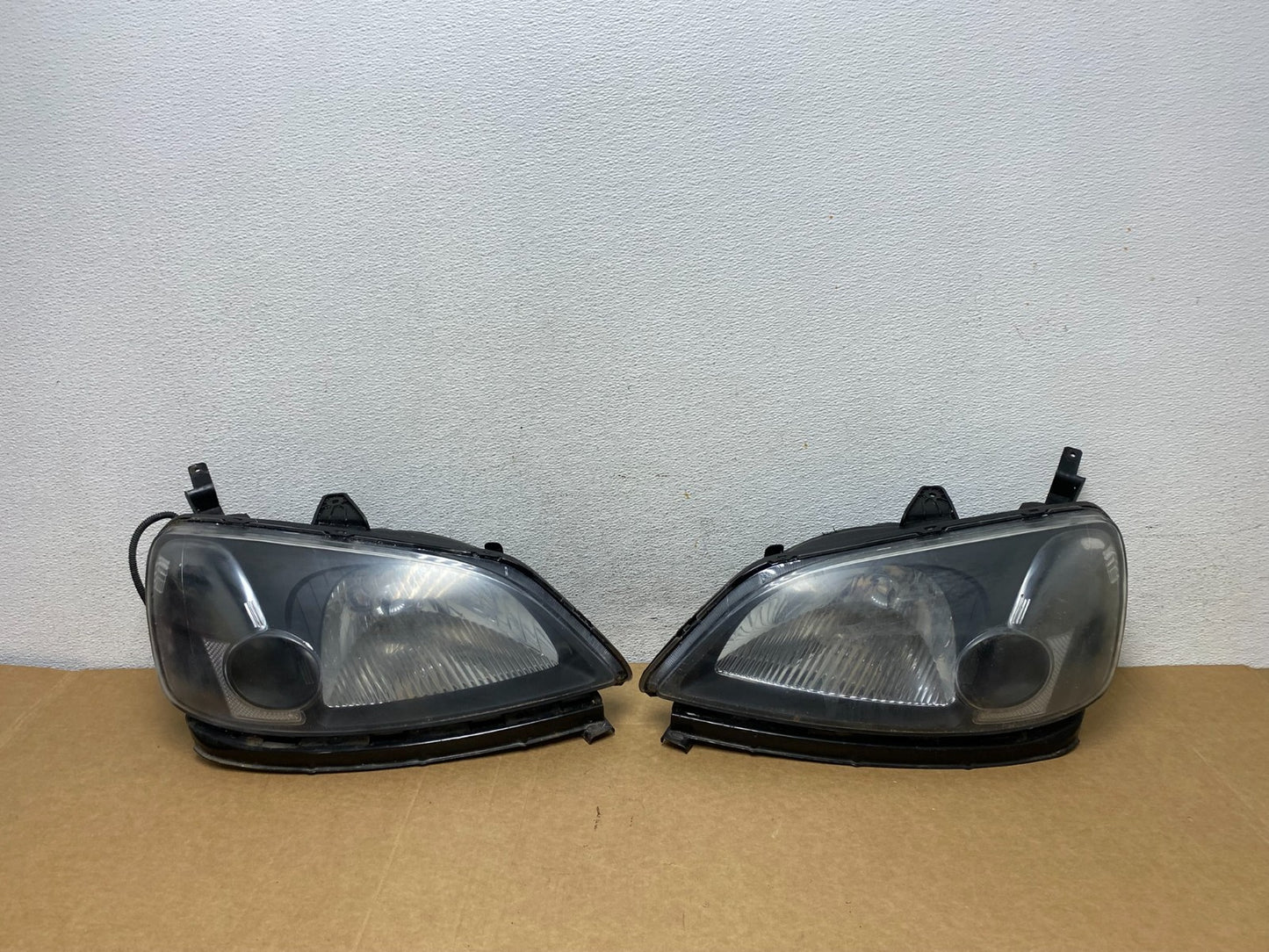 2001 - 2003 Honda Civic Coupe Headlights Halogen Left+Right Side AD5290 DW0