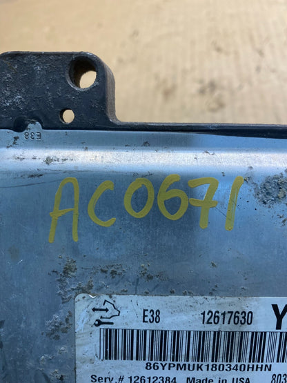2008 to 2011 Chevrolet GMC Cadillac Engine ECU ECM 12617630 ac0671 DG3
