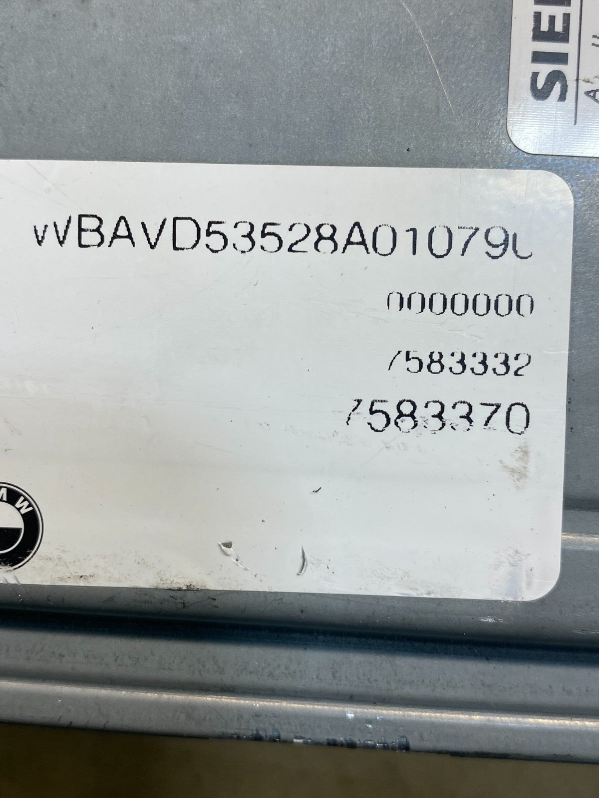 2007 to 2010 BMW N54 335i 135i Engine ECU ECM Computer Module 7583370 AD9817 DG2