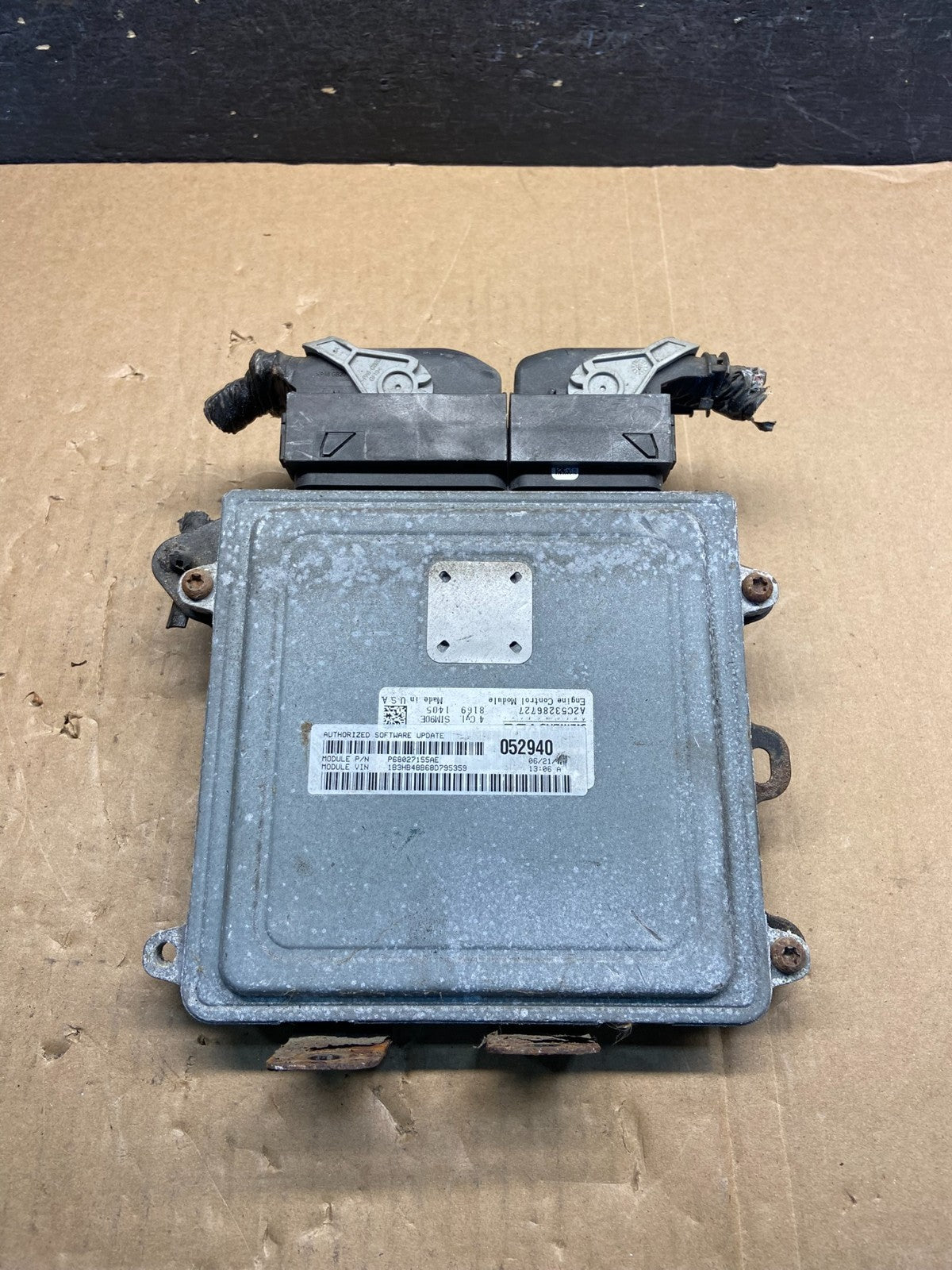 2007 to 2010 Dodge Caliber ECM Engine Computer Module ECU AG1625 DW0
