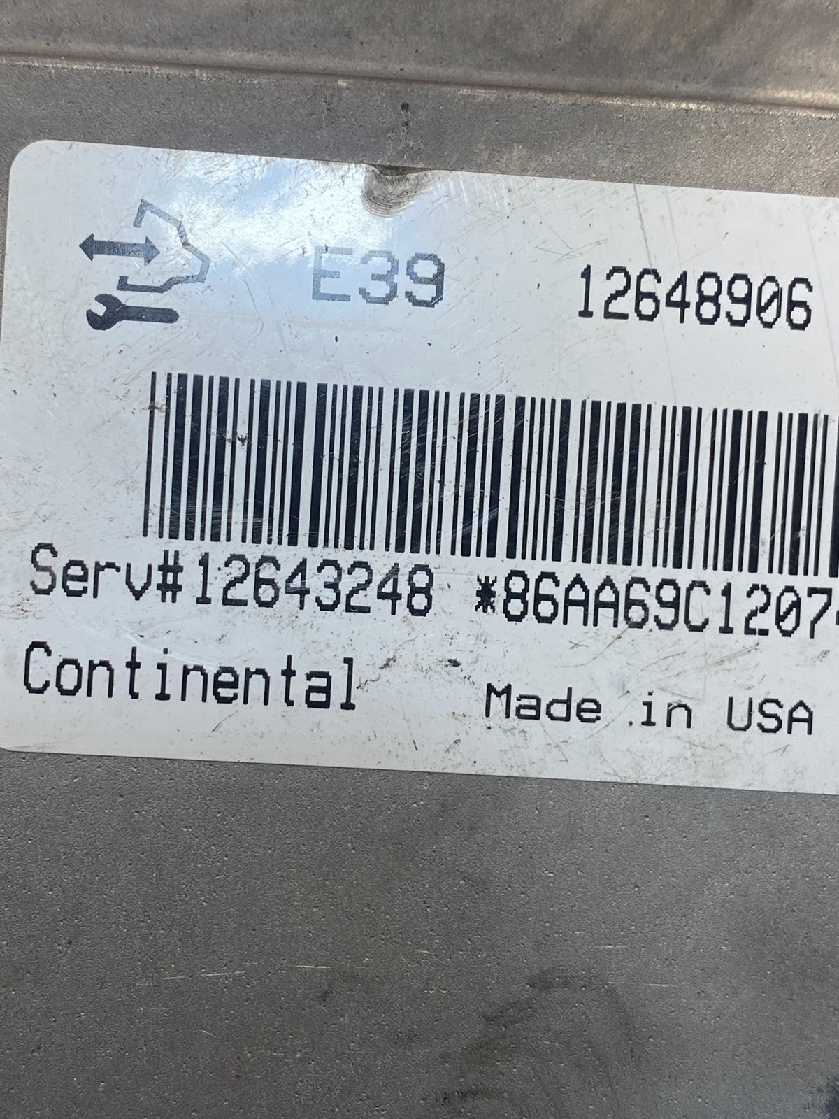 2012 to 2016 Chevrolet Impala Ecu Engine Control Module Unit Ecm AF6699 DW2