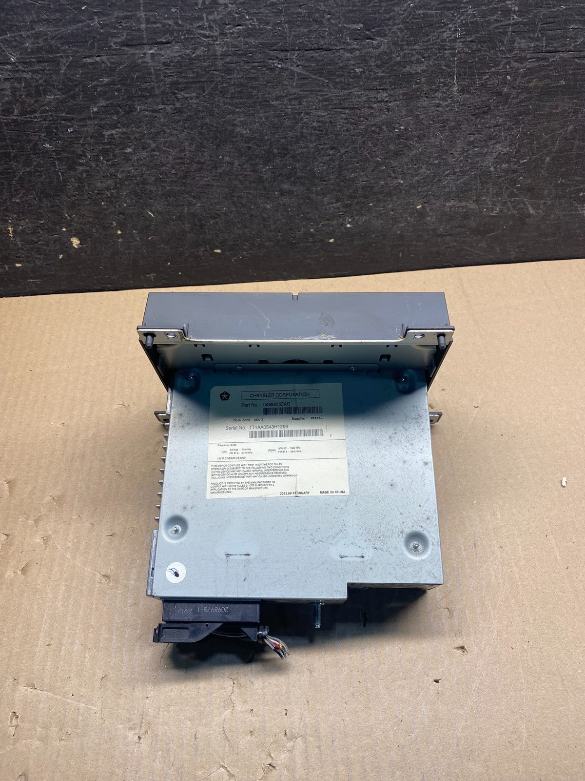 2013-2014 Dodge Dart Radio Player Stereo Audio Receiver Control Panel AI4766 DG3