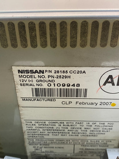 2006 - 2007 Nissan Murano AM FM Radio CD Climate Control Panel AC6871 DG6