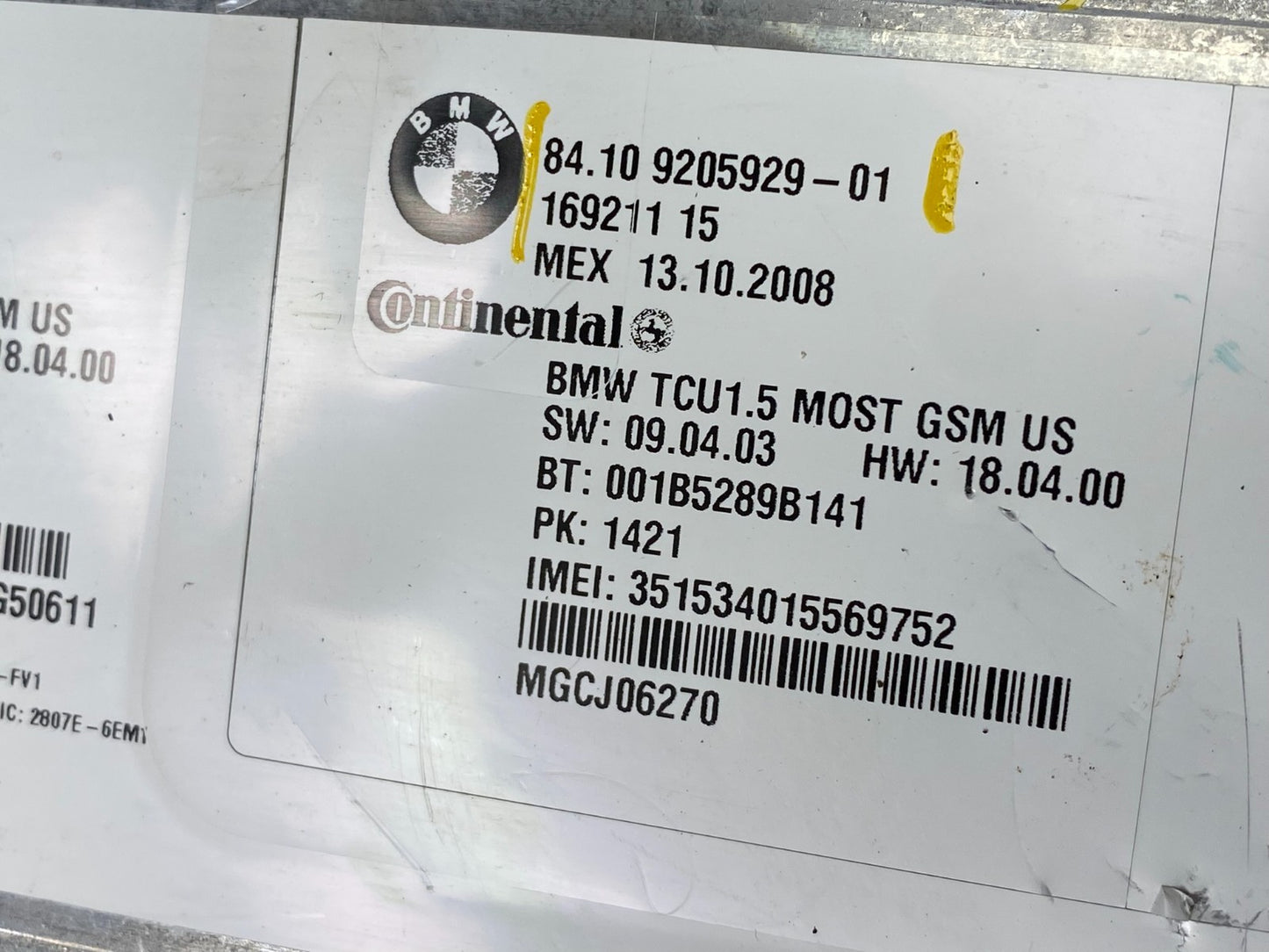 2007 to 2011 Bmw Bluetooth  Control Module Computer Telematics OEM X1336 DG5
