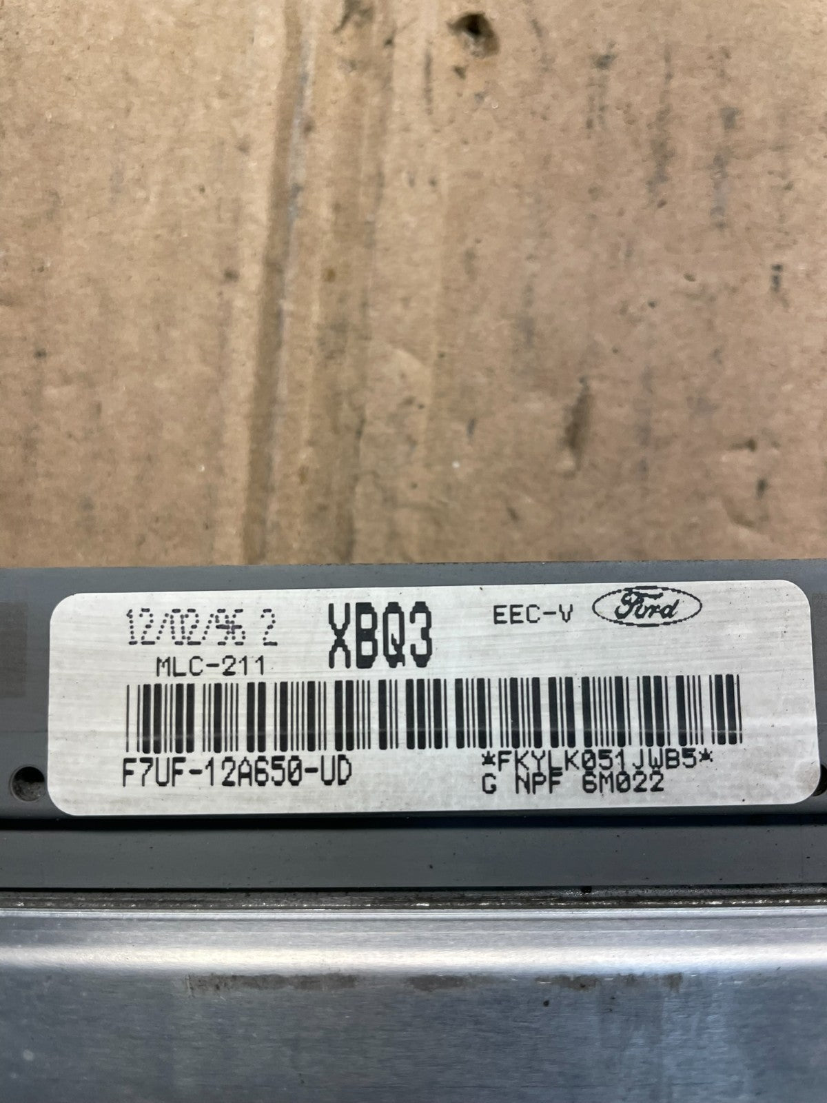 1997 Ford Van E250 E350 5.4L Engine Control Module ECU f7uf-12a650-sf s4558 DG3