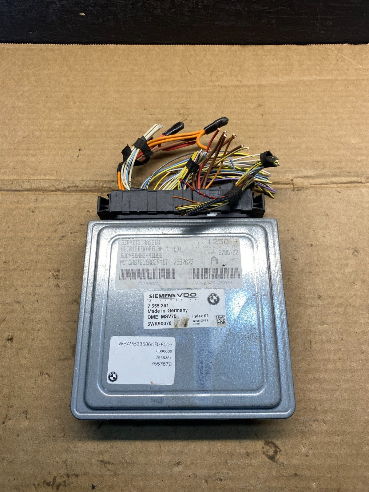 2006 - 2007 BMW 325i 525i ECU ECM Engine Control Module Computer AD3504 DG0