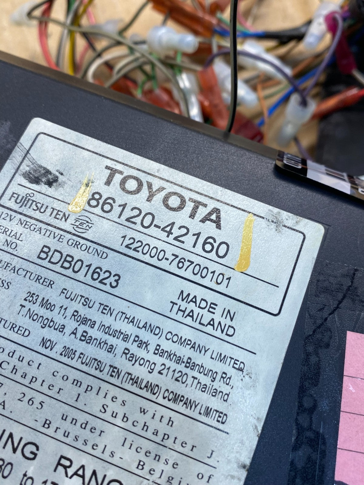 2006 to 2008 Toyota RAV4 Audio Equipment Radio Receiver AI7679 DG6