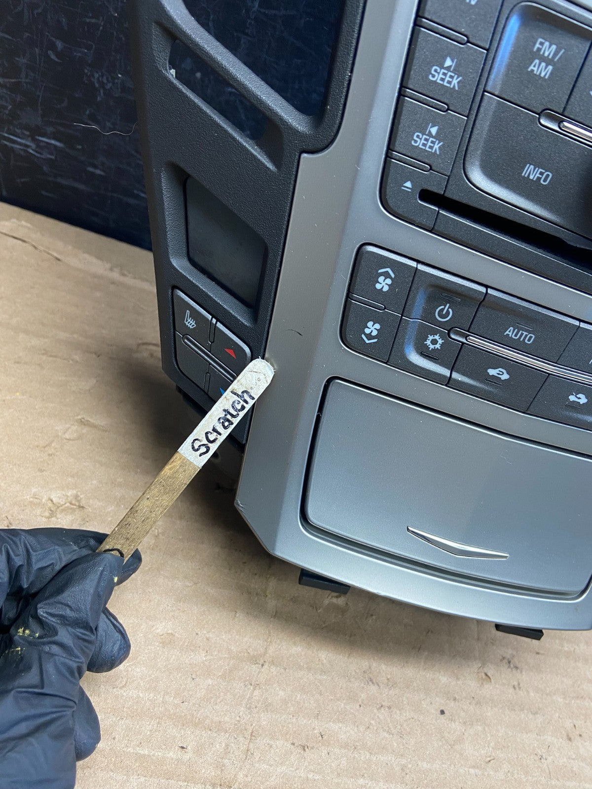2008-2012 Cadillac CTS A/C Heater Radio Climate Control Panel Bezel OE AF2580 DG1