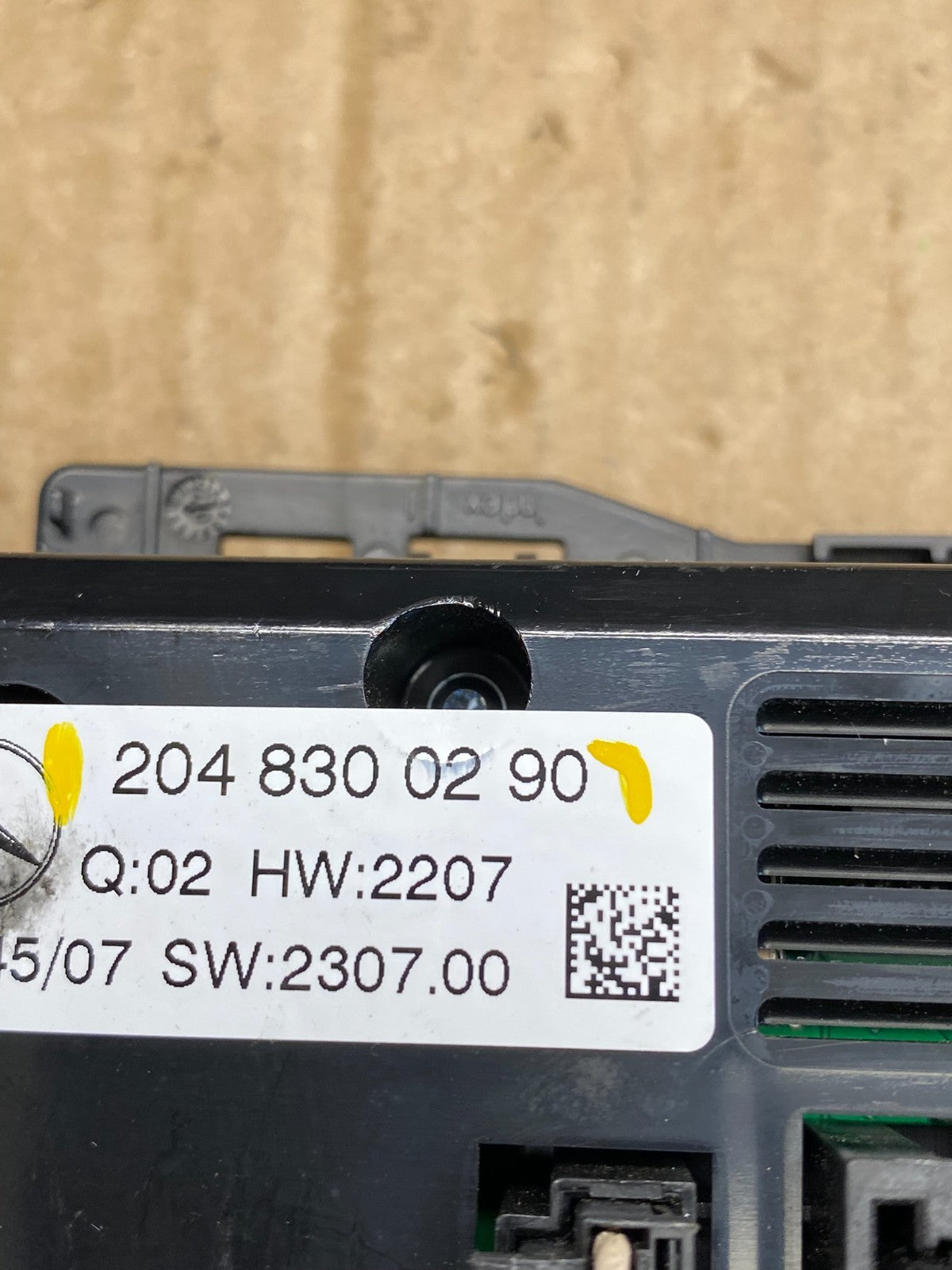 2008 2009 2010 Mercedes C-Class C300 A/C AC Climate Control Panel ac9443 DG4