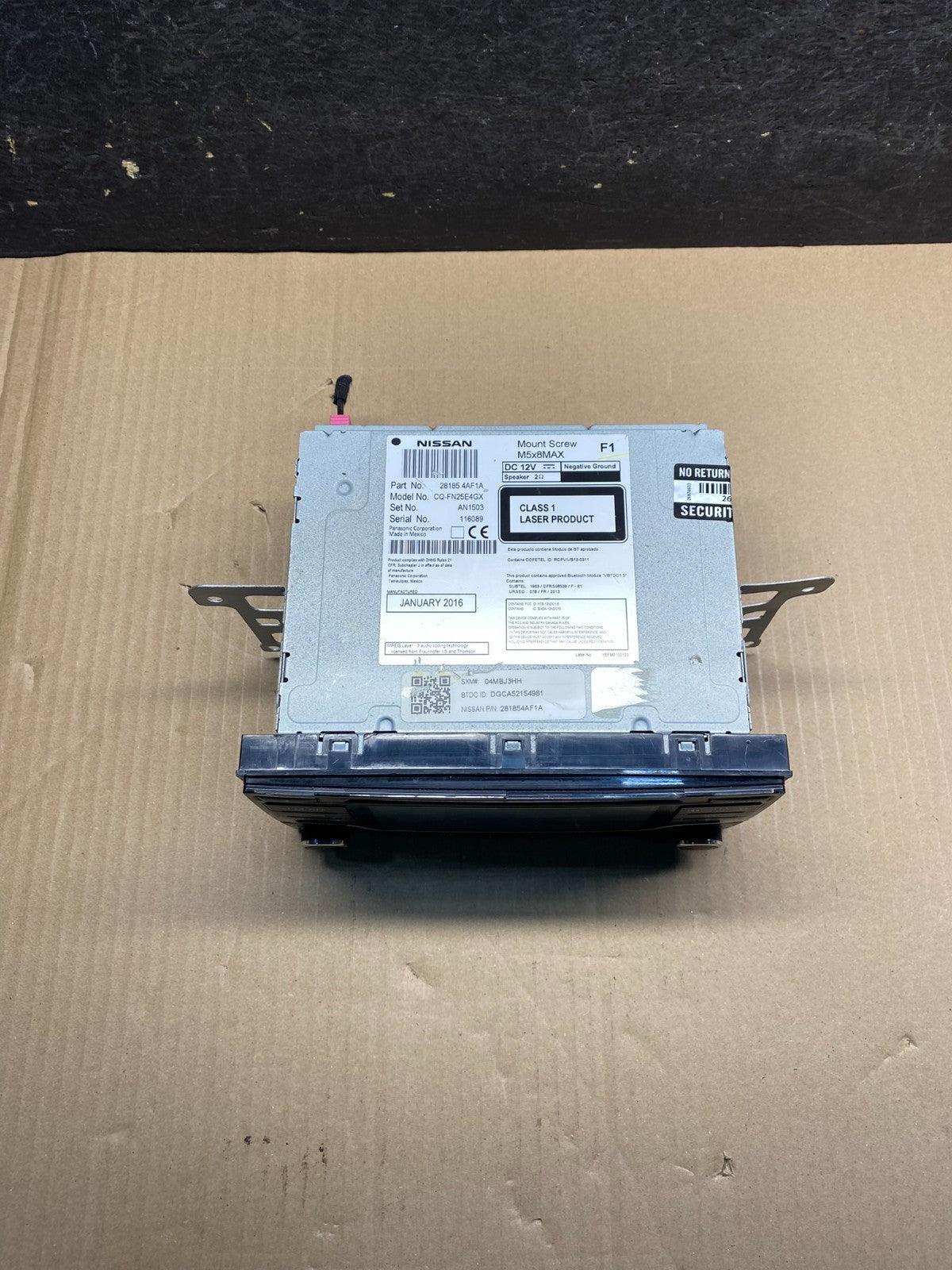 2015 to 2016 Nissan Sentra Versa Radio CD Player AM/FM 259159JE0A AI7234 DG3