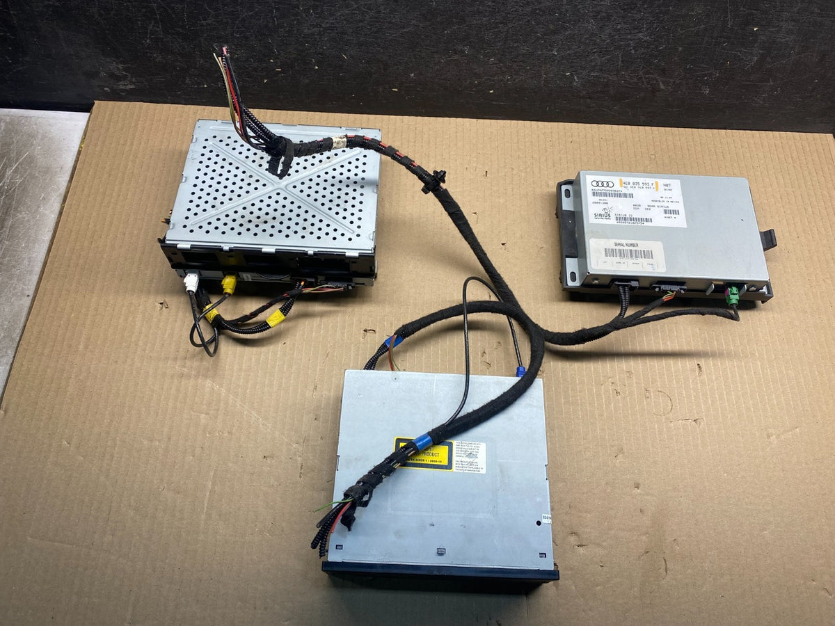 2008 - 2012 Audi A4 Radio Receiver Audio Control Module 3 Pcs Set AH7442 DG1