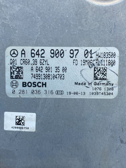 2010 to 2018 Mercedes Sprinter ECU ECM Engine Control Module Unit AG6213 DG2