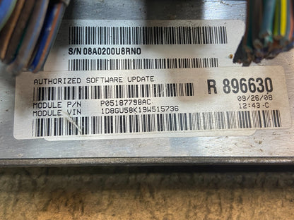 2008 Jeep Liberty Dodge Nitro 3.7L Engine Control Unit ECU ECM OEM Y4262 DG4
