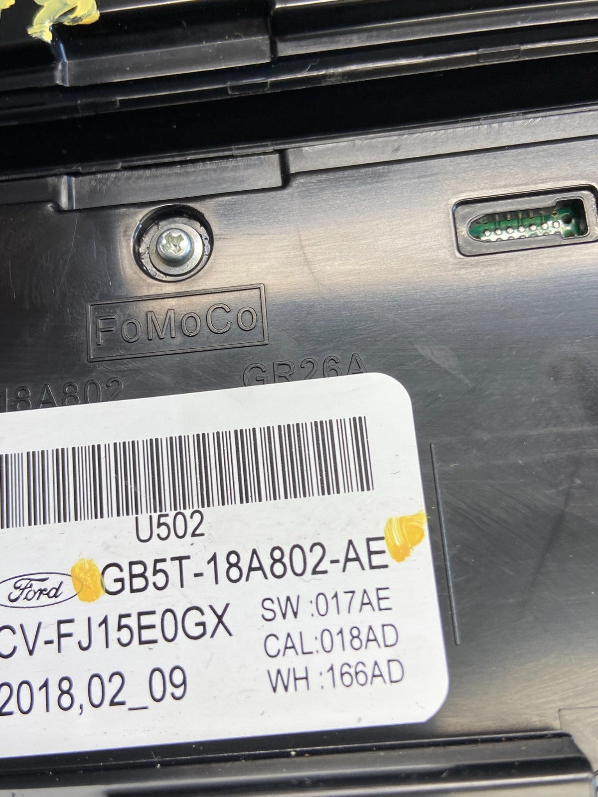 2016-2018 Ford Explorer Radio Heater Climate A/C Control Bezel Trim ah1278 DG5