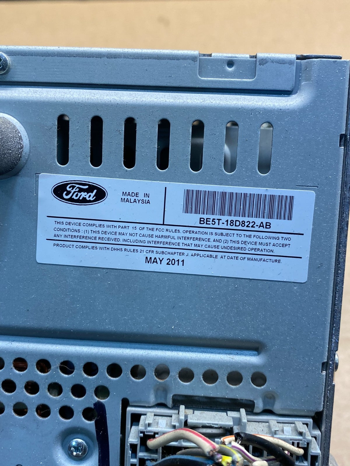 2010 2011 2012 Ford Fusion Radio Cd Receiver Mechanism BE5T-18D822-AB ai7449 DG6