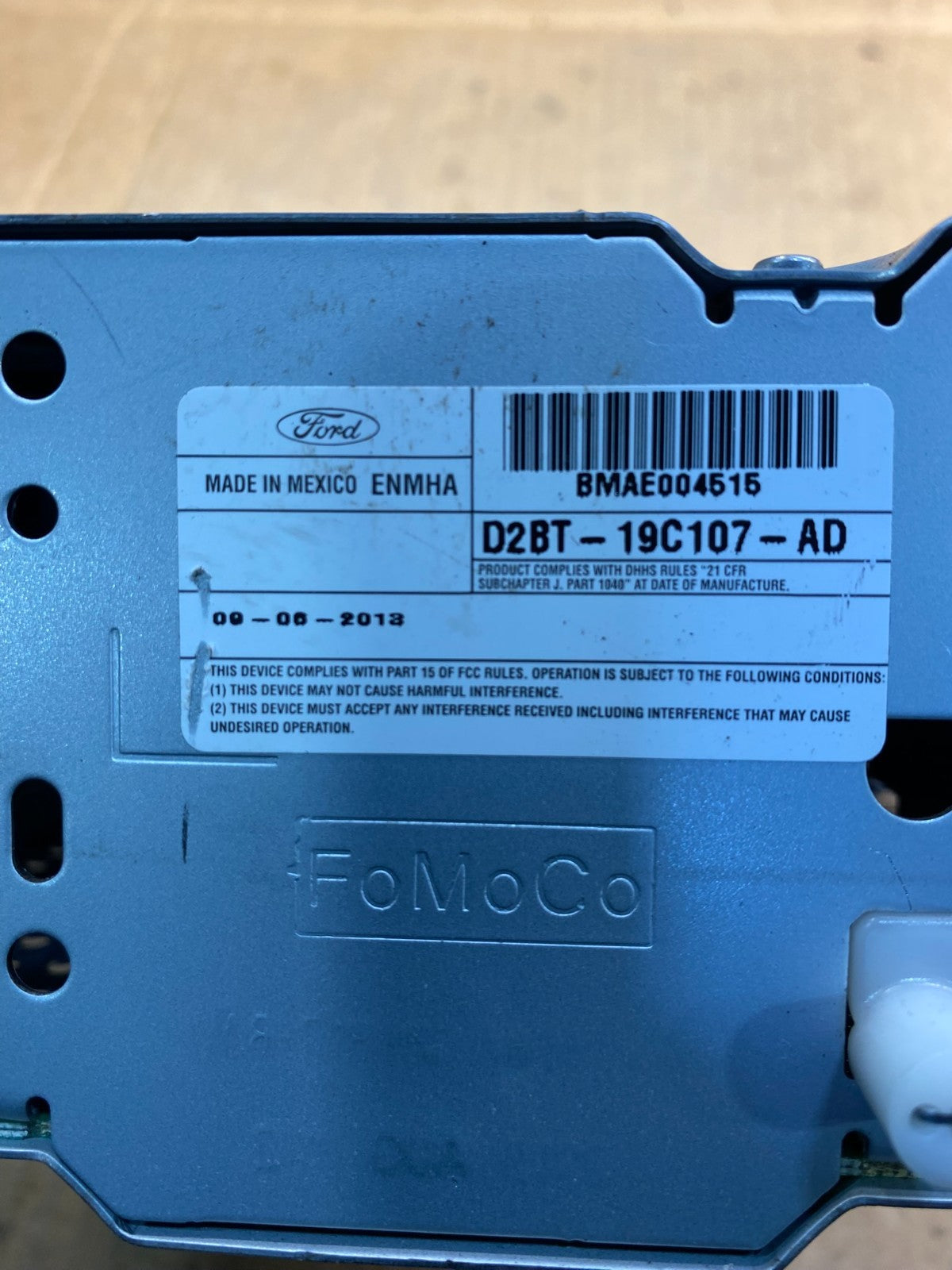 2014 2015 Ford Fiesta AM/FM Radio Reciever ab3830 DG6