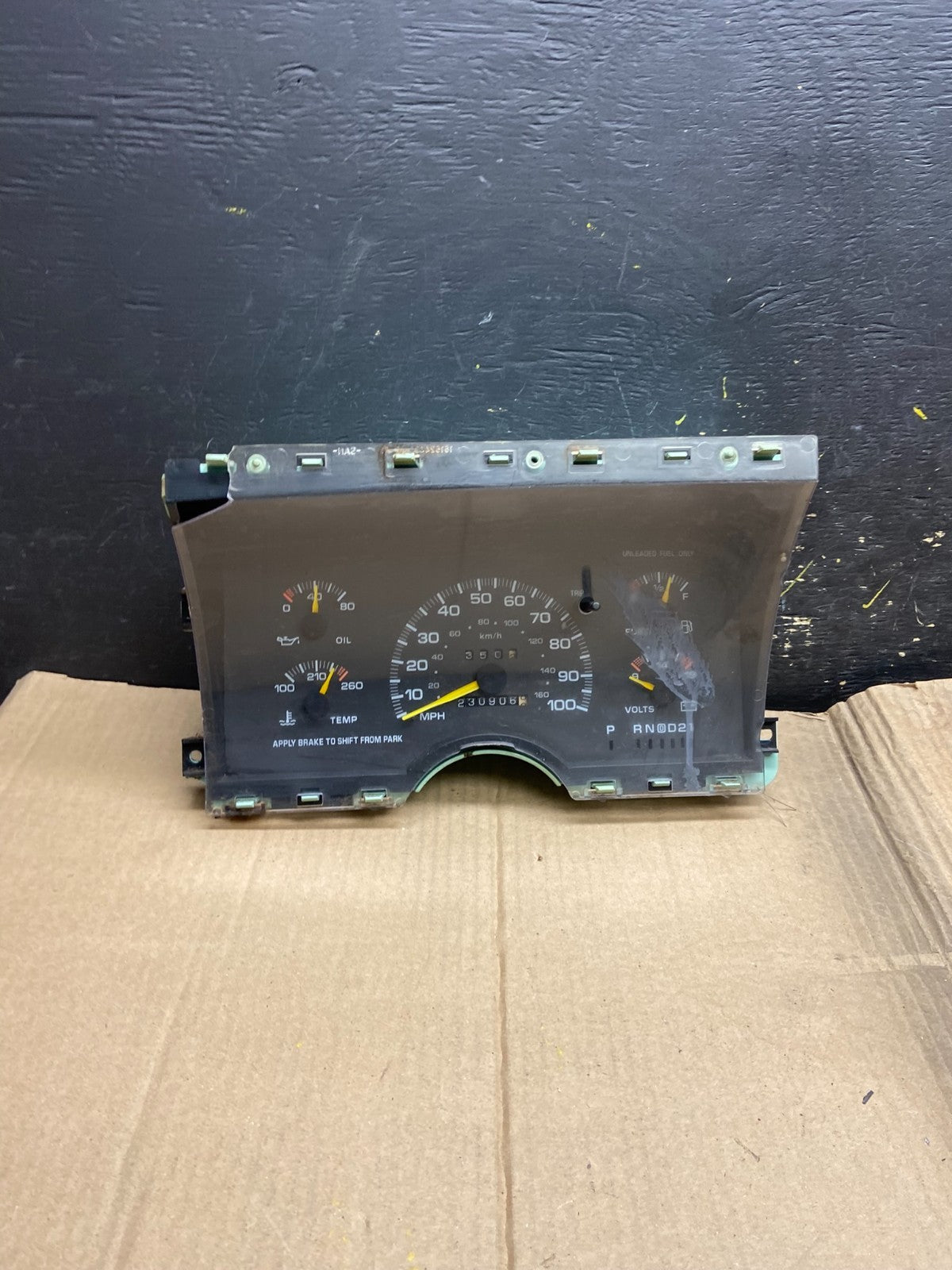 1995 Chevrolet Astro Cluster Gauge Speedometer ECM X1721 DG0