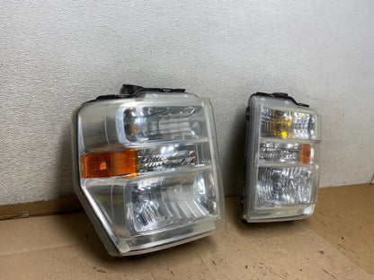 2008-2014 Ford Econoline E150 E250 E350 Left+Right Headlights U6864 DW2