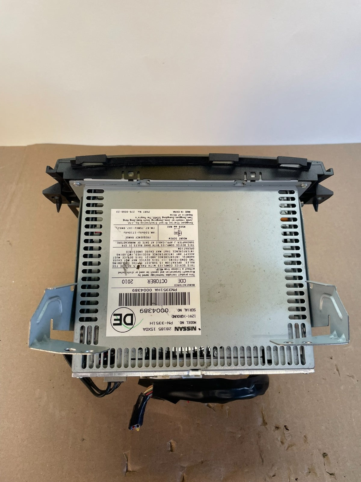 2011 - 2014 Nissan Murano AM FM Radio CD Player Panel AG2992 DG7